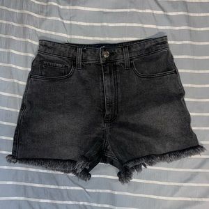 Black Hollister Jean Shorts